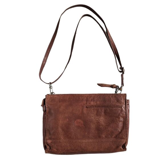 The Sak Striped Patchwork Color Leather Adjustable Crossbody Shoulder Bag SPOT - Picture 4 of 13